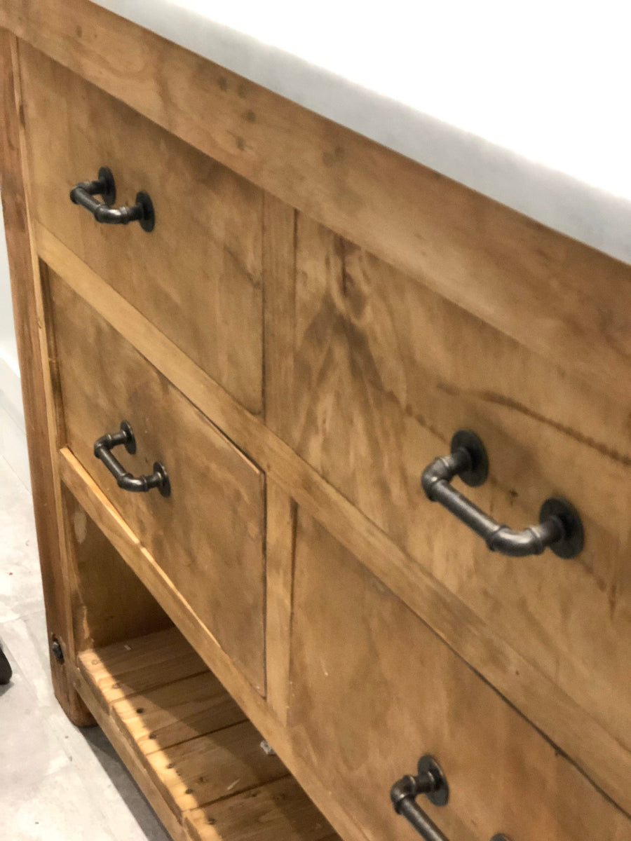 Farmhouse Bathroom Vanity with Flip Down Drawers – Farm and Egg