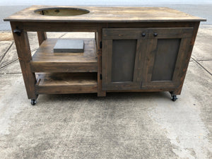 Big Green Egg table, middle back