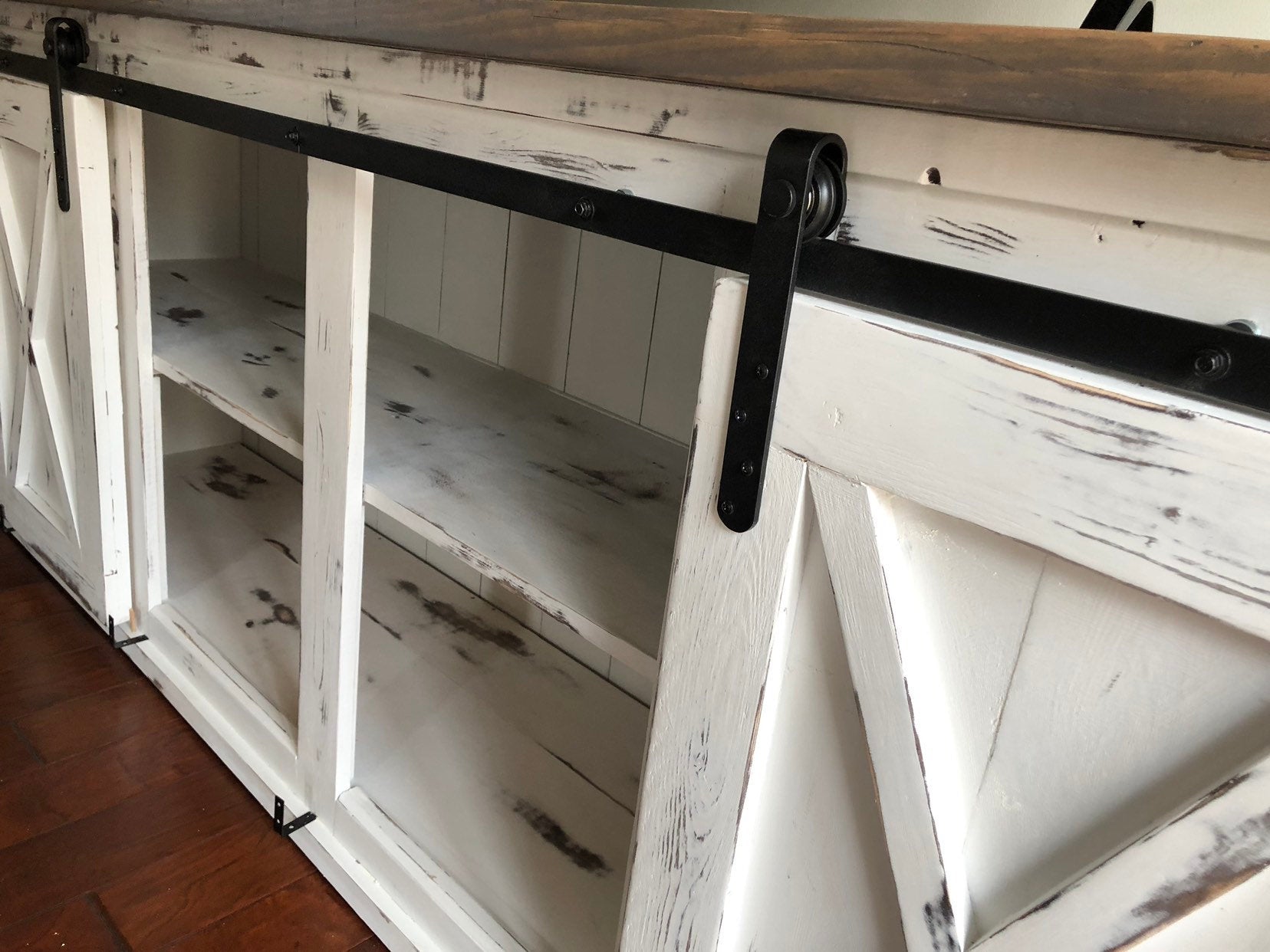 Sliding Barn Door Entertainment Center