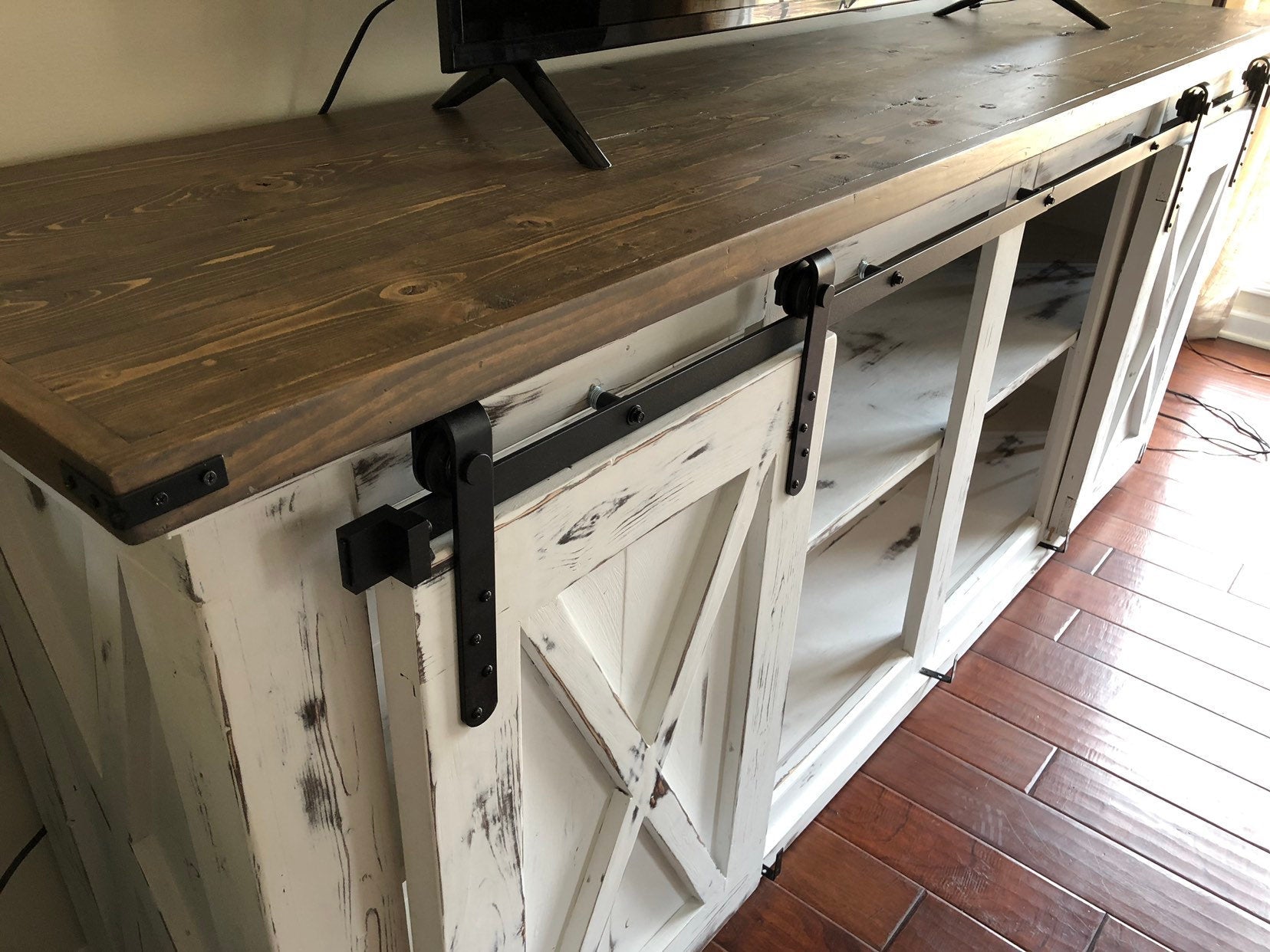 Sliding Barn Door Entertainment Center