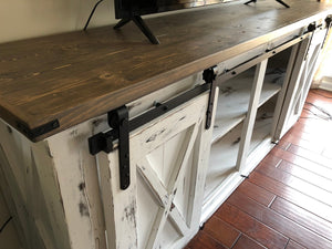 Sliding Barn Door Entertainment Center