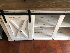 Sliding Barn Door Entertainment Center