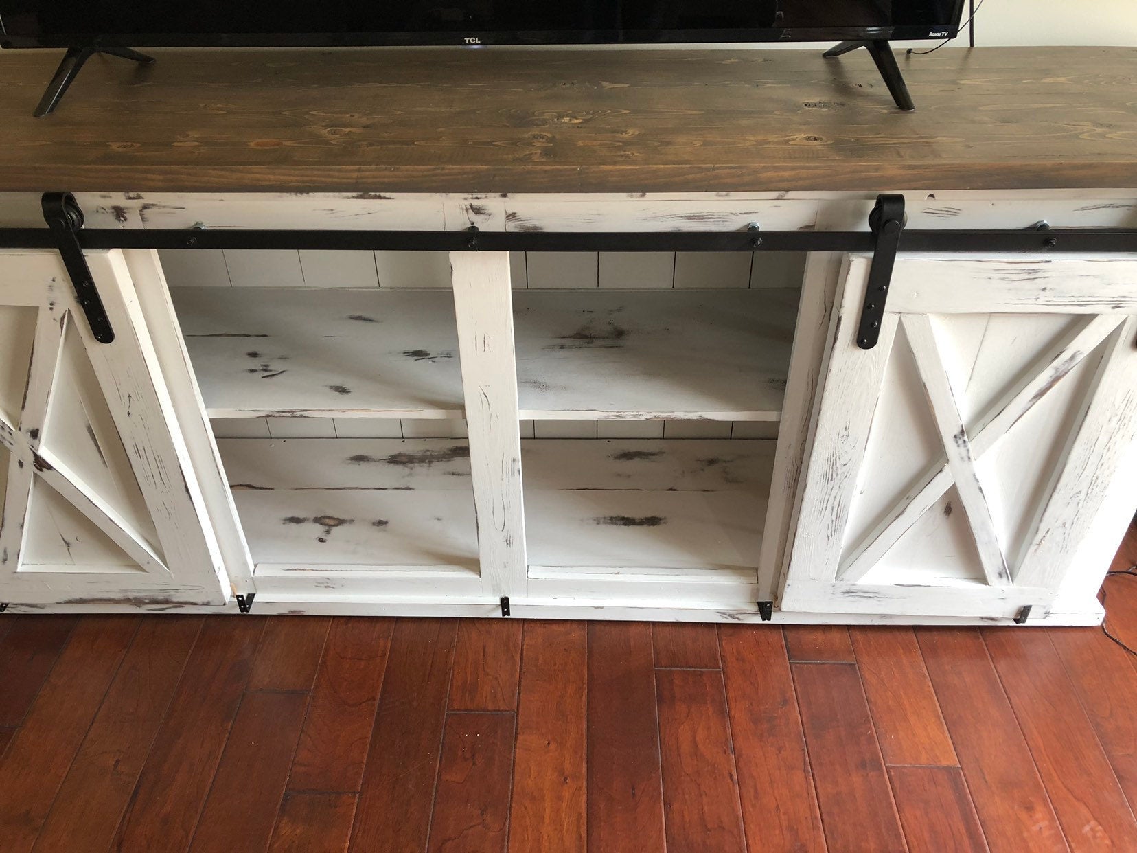 Sliding Barn Door Entertainment Center