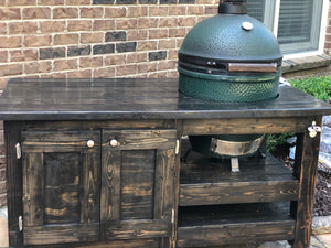 Big Green Egg Table - Ebony Stain