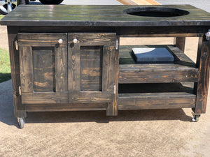 Big Green Egg Table - Ebony Stain